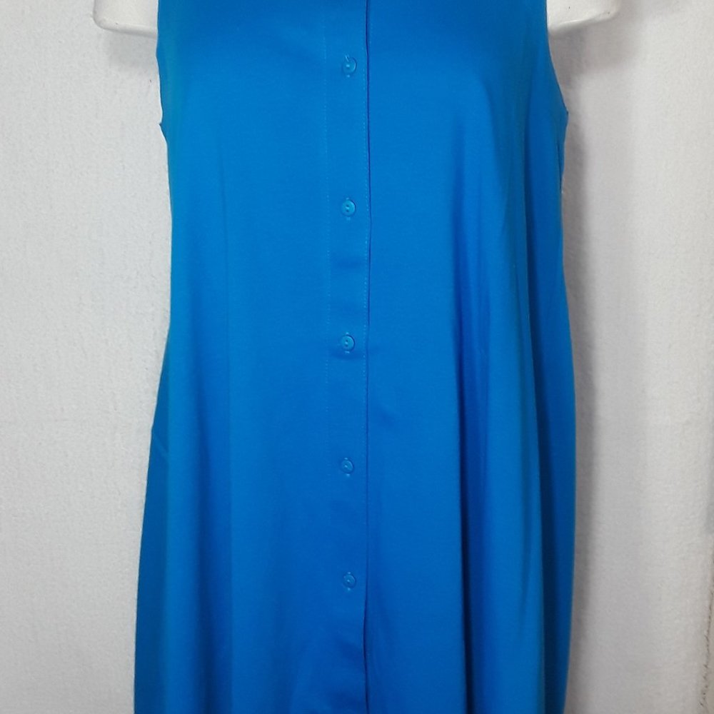 Architect tunic blue sleeveless dress womens sz S